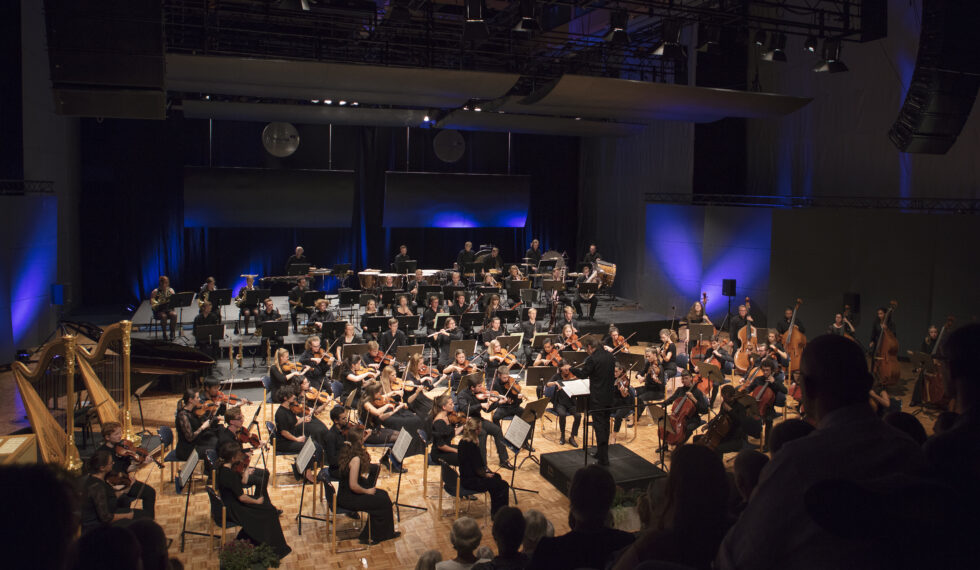 Ungdomssymfonikerne i Terningen-Arena i 2022. Foto: Kim Rognmo